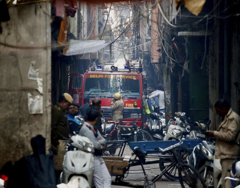 Devastating market fire kills at least 43 in Indian capital