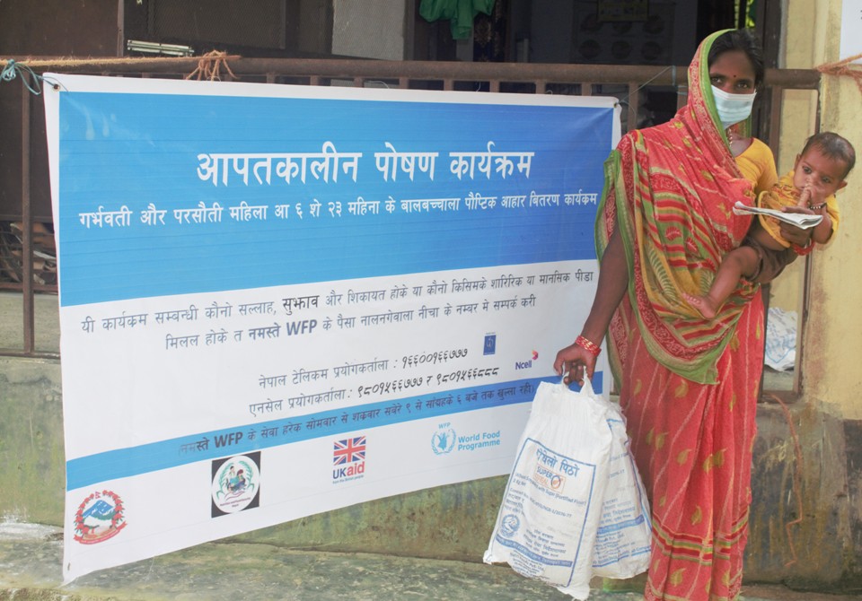 UK Provides Rs 678 million to WFP to help Nepali families cope with covid-19 and food insecurity