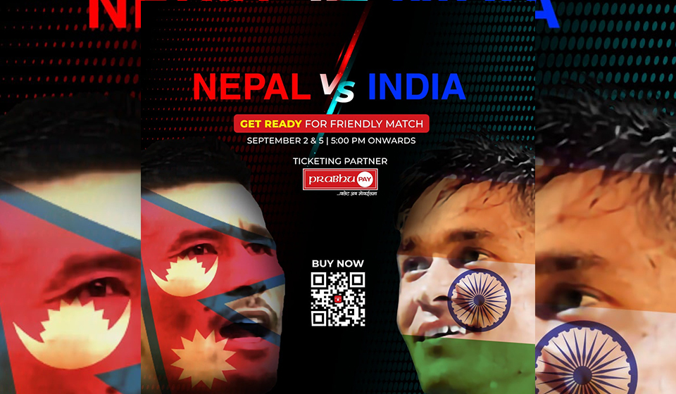 Nepal facing India in a friendly football match today