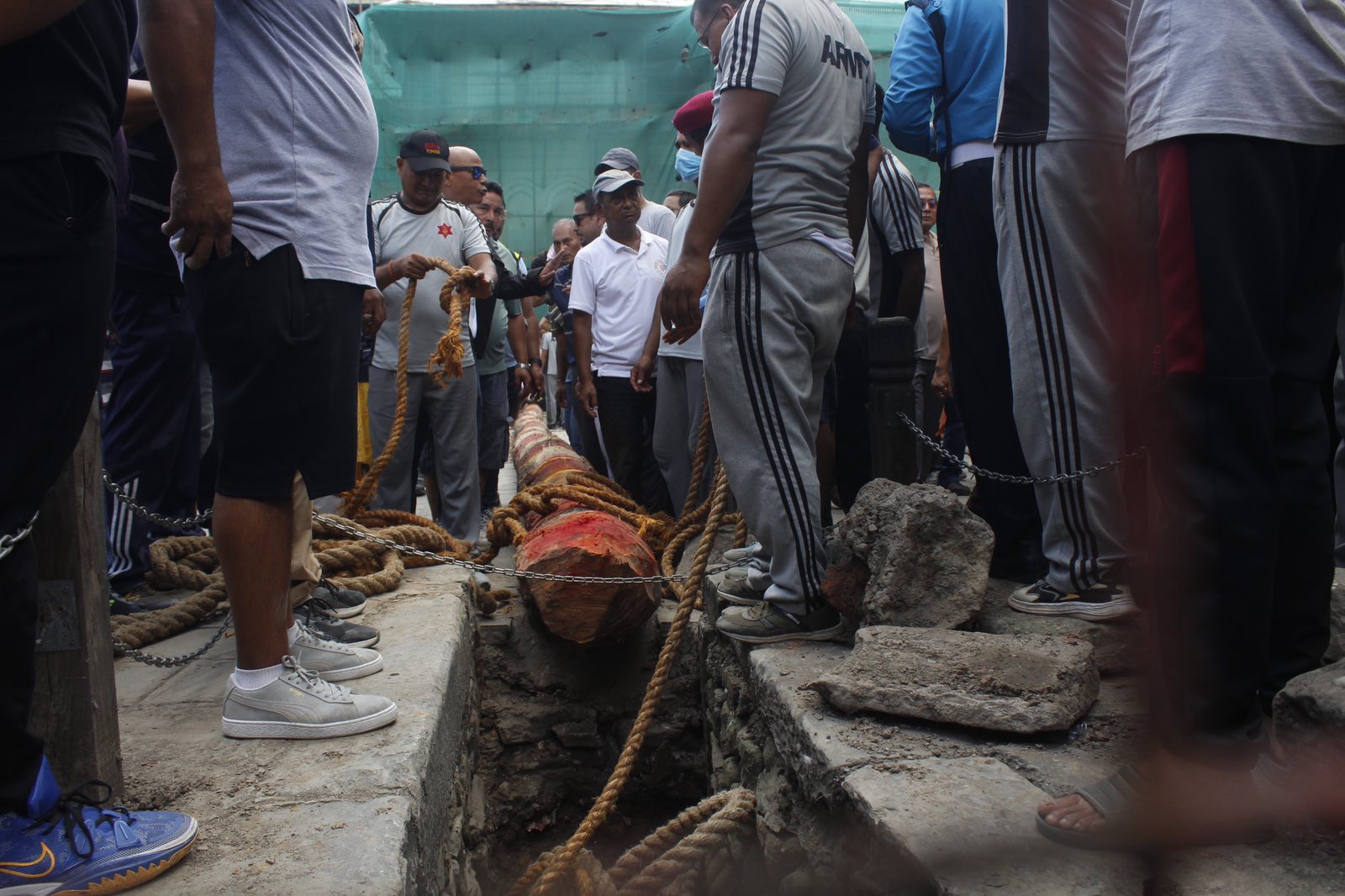 Yasin/Lingo brought from Bhotahiti to Hanuman Dhoka (In Pictures)