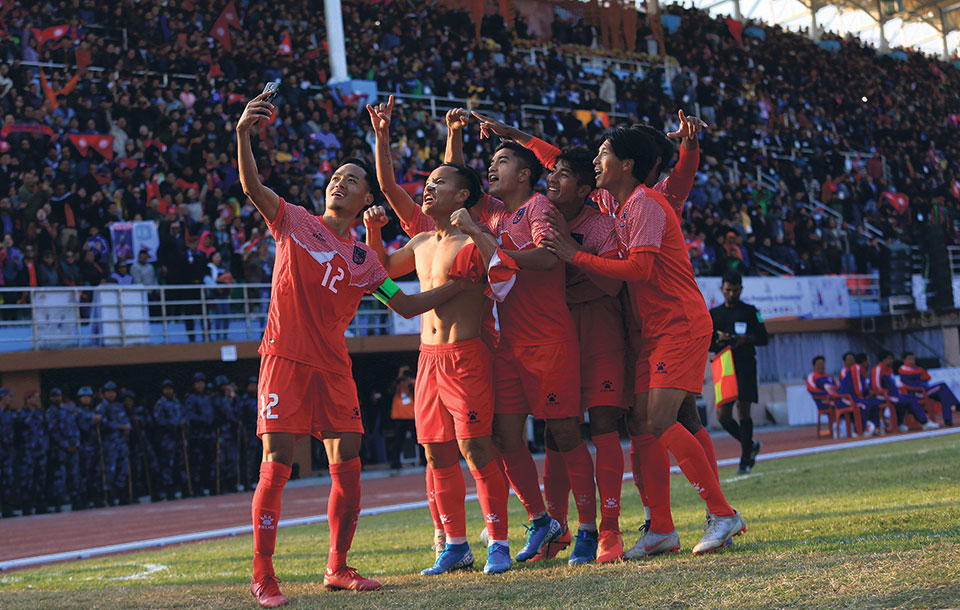 Nepal retains men’s football title in SAG