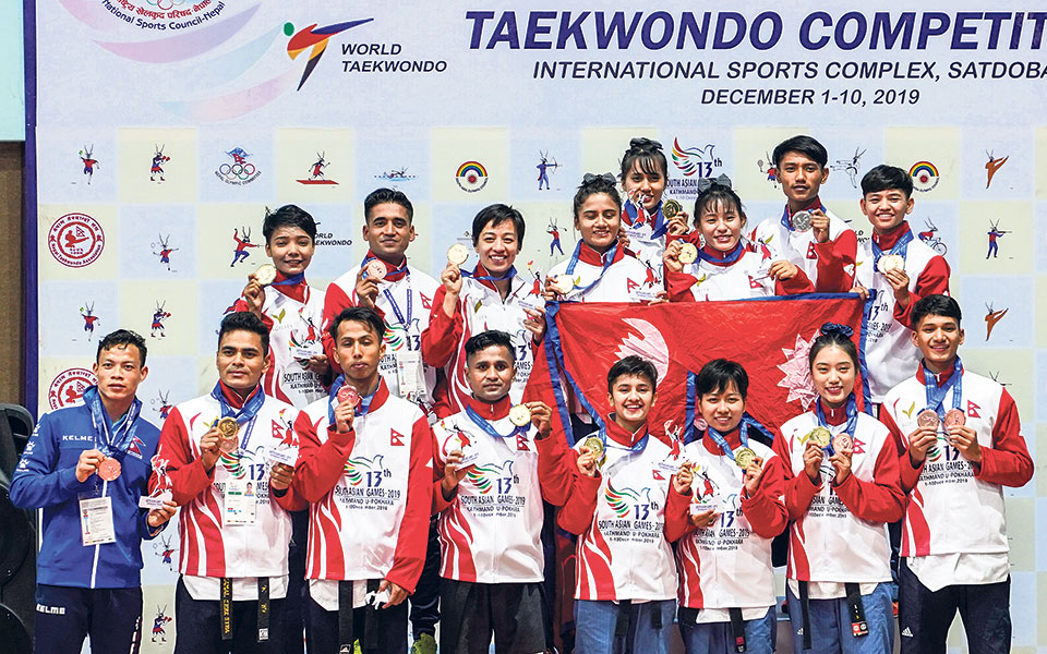 Nepal claims seven golds in poomsae