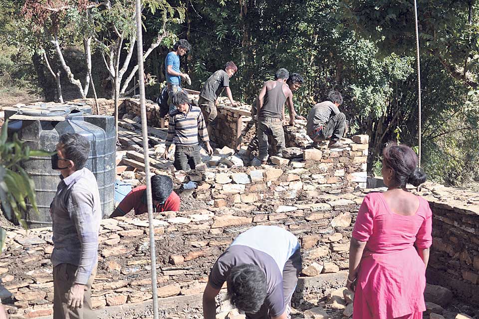 Reconstruction work gathers pace in Sindhupalchowk