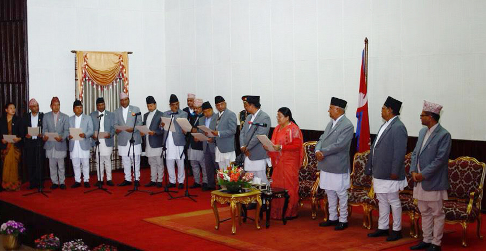 PM inducts 15 members to cabinet