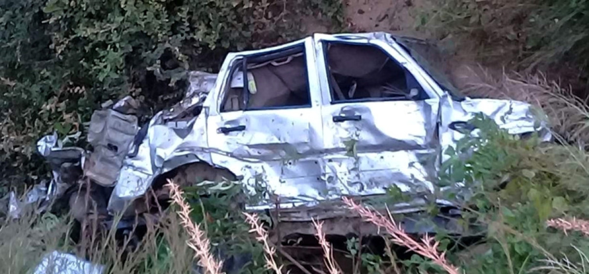 Three people killed in govt vehicle accident in Baglung