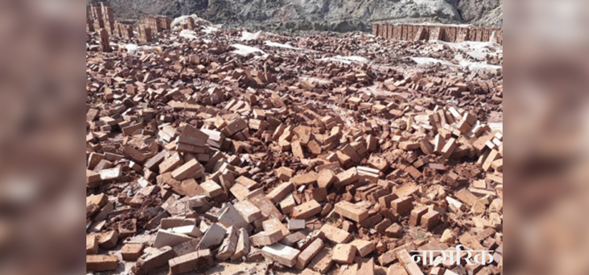 Brick industries in Sarlahi and Rautahat suffer Rs 600 million in damages from rainfall