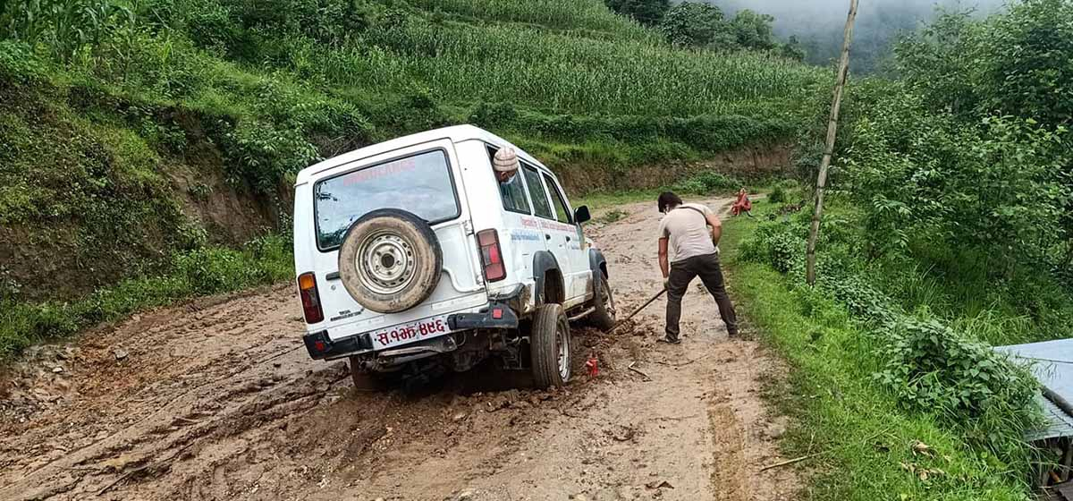 Ambulance service severely affected due to muddy roads