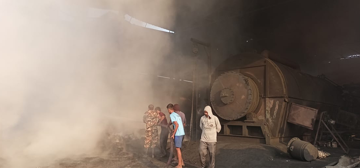 Fire in furnace oil industry causes loss of Rs 5 million