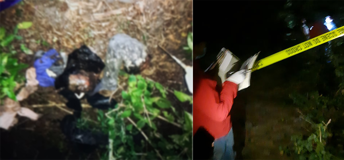 Body found in bags at forest along Dharan-Bhedetar road