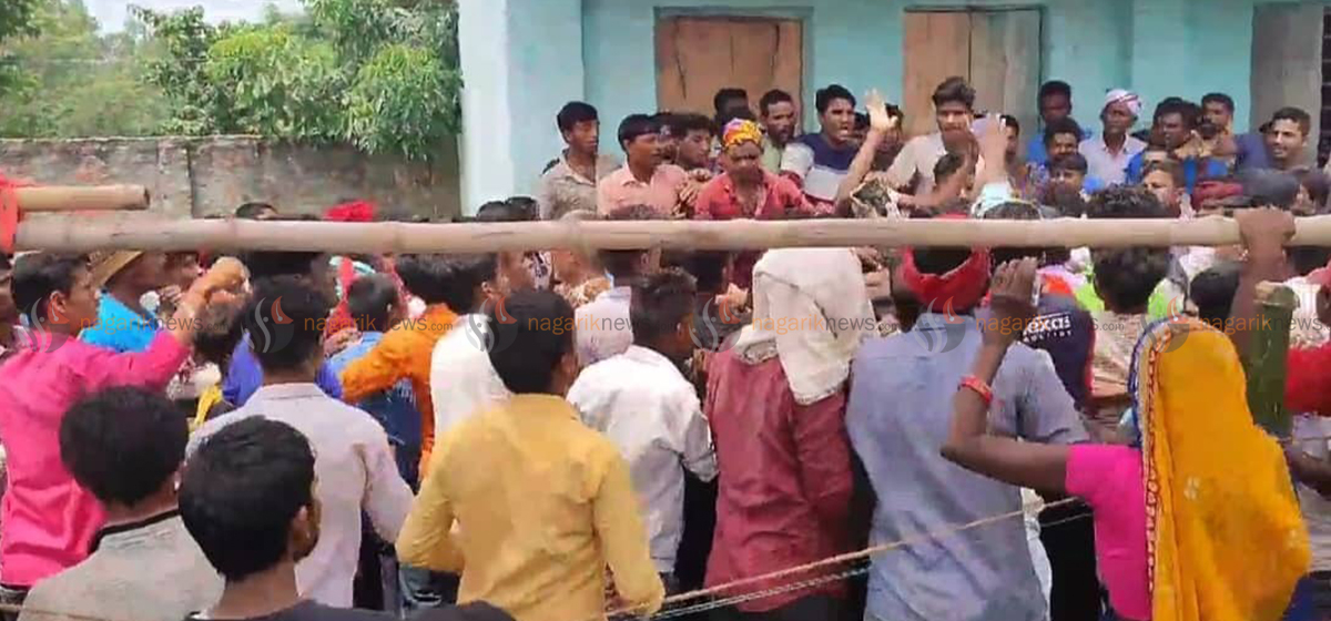 Widespread tension in Sarlahi: Aerial shots fired at three places, polling officials beaten