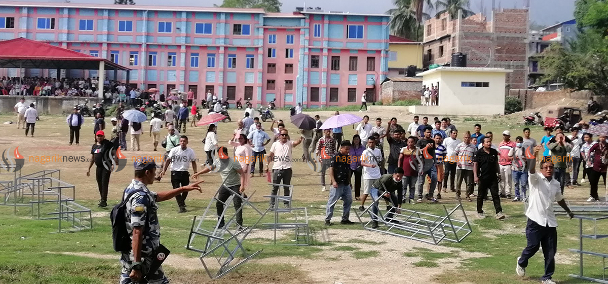 Vote counting in all wards of Dharan sub-metropolis put off following Maoist protest