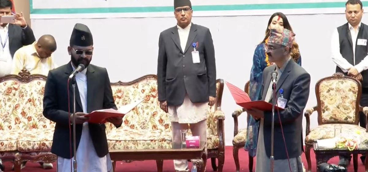 Kathmandu’s new Mayor Balen Shah takes oath of office