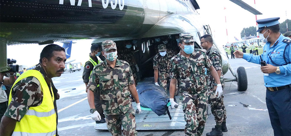 Black box recovered from crash site, 12 dead bodies to be airlifted to capital for postmortem today