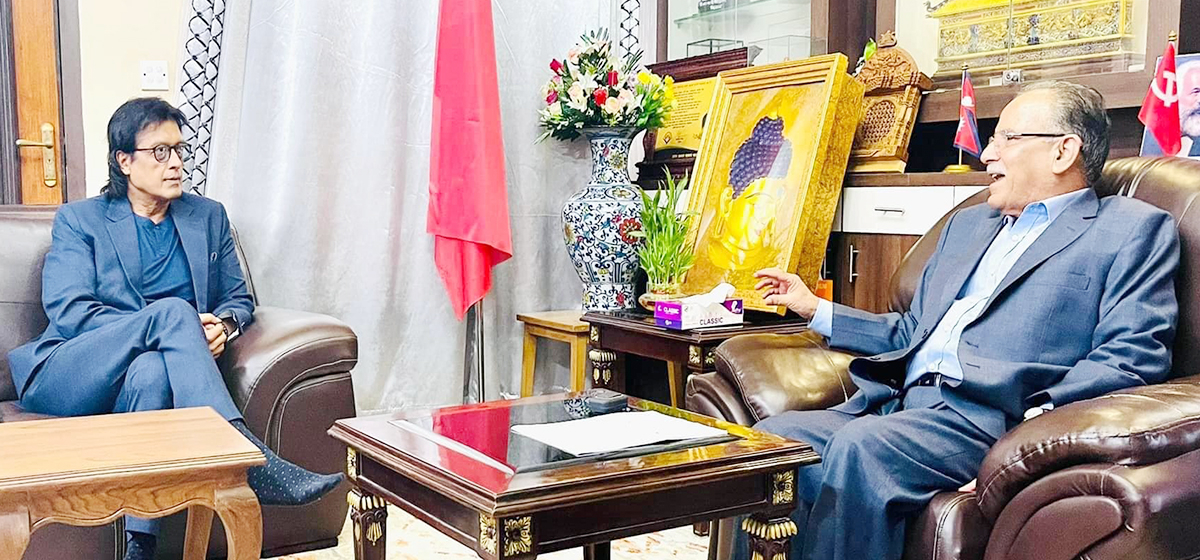 Dahal, Hamal discuss issues ranging from Nepali cinema to politics