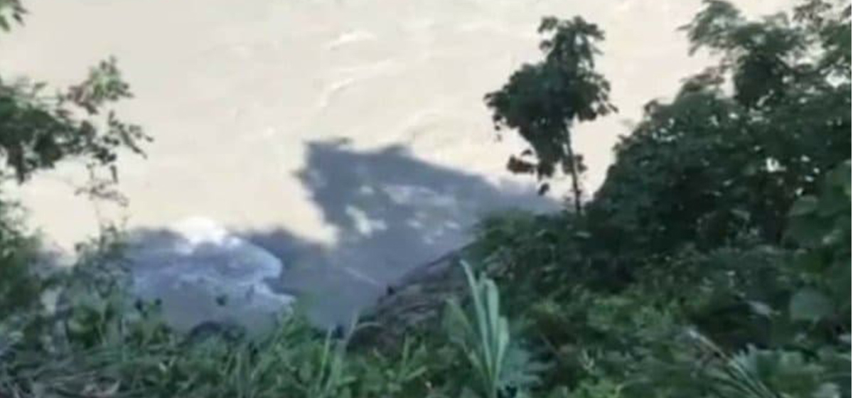 People feared missing as a truck falls into Trishuli River