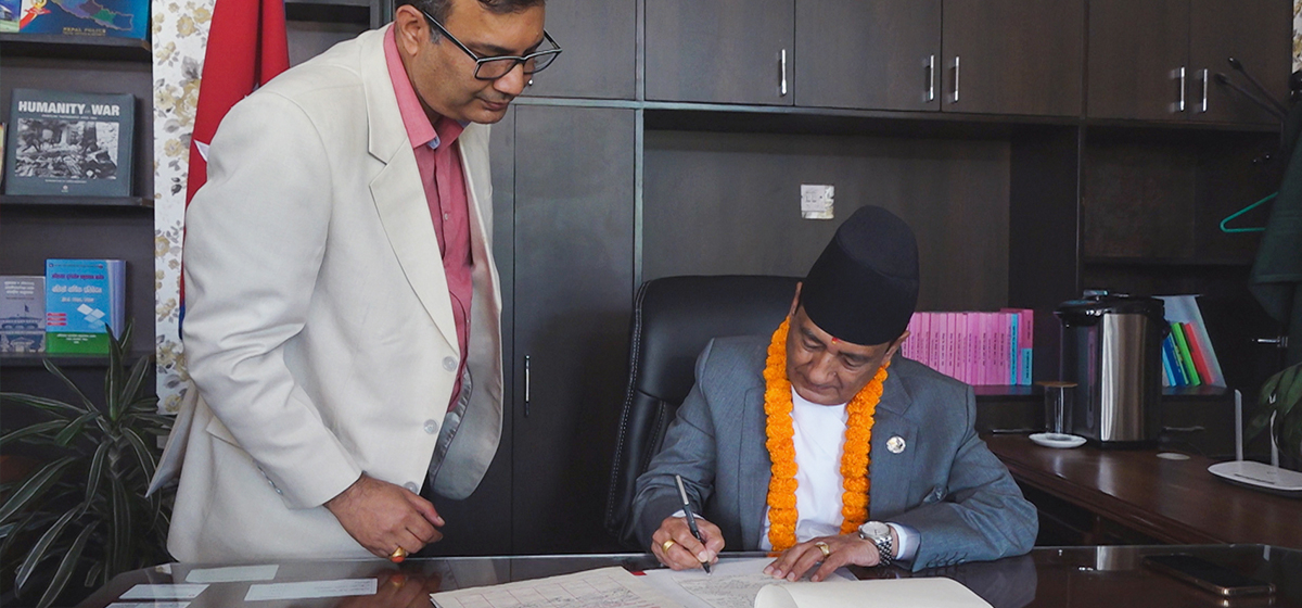 Karki assumes office as Minister of Law, Justice and Parliamentary Affairs