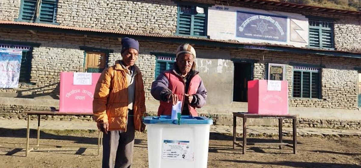 Peaceful and enthusiastic voting in Myagdi