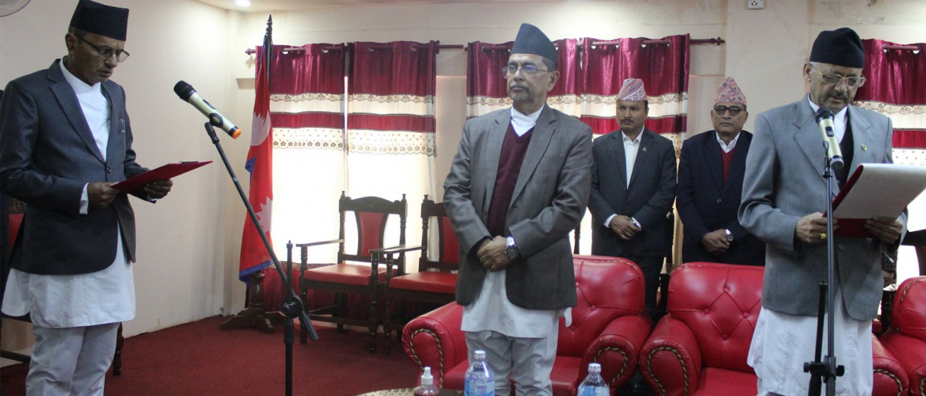 Senior-most MP of Bagmati Province takes oath of office