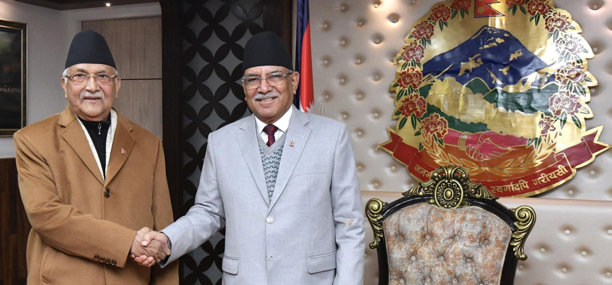 PM Dahal, Oli meet to discuss contemporary political issues