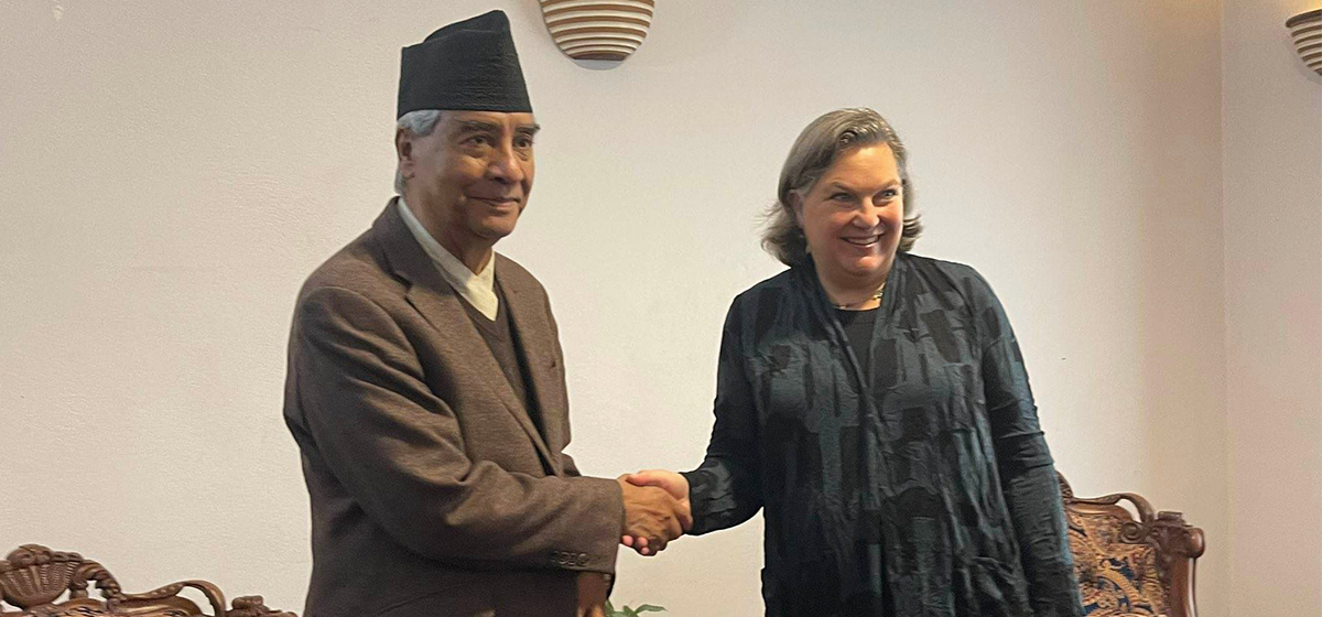 Visiting US Under Secretary of State for Political Affairs Nuland meets NC President Deuba
