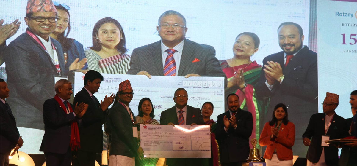 Young entrepreneur Sudip Koirala bags Rotary Gopal-Kamala Rajbhandari Award