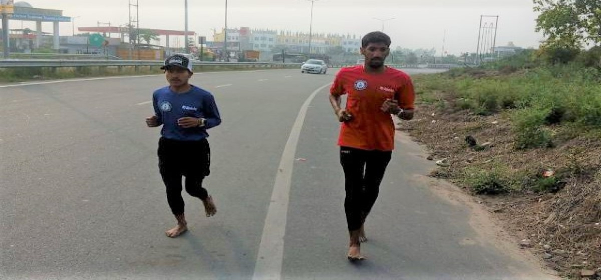 Youths of Nepal and India run 50 kilometers every day to have their names written on Guinness book of World records