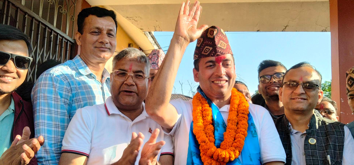 UML Candidate Ram Prasad Neupane registers candidacy for Chitwan-2 by-election