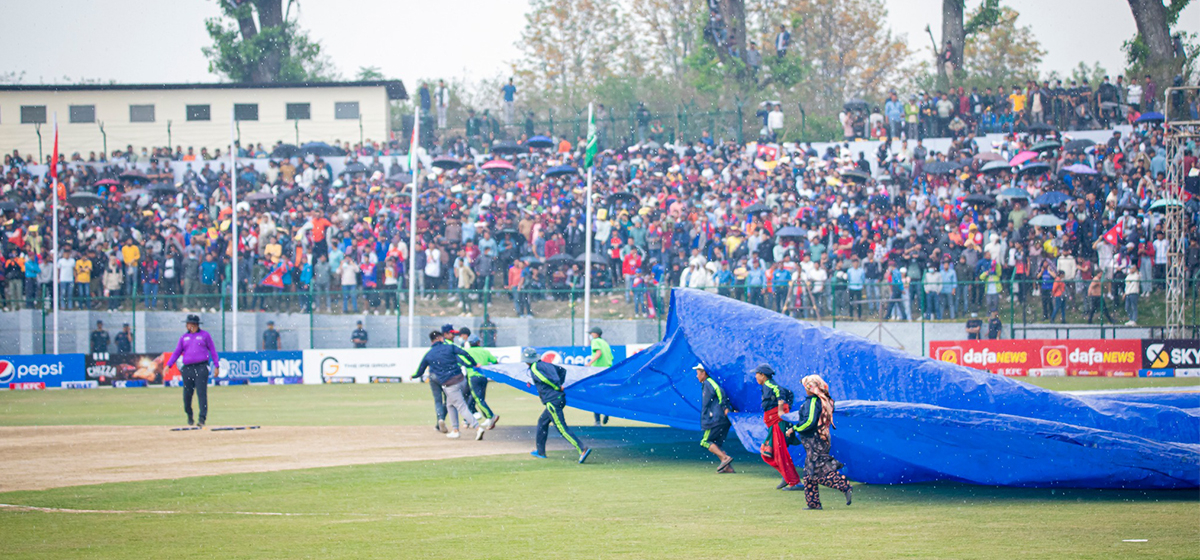 Match between Nepal and Kuwait halts due to rain