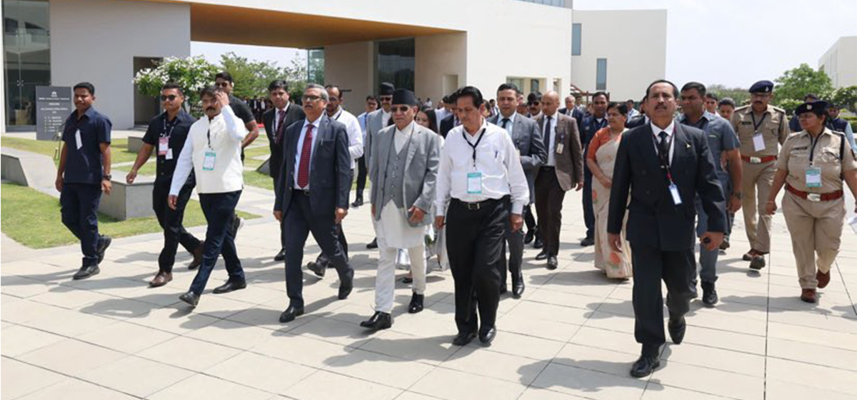 In Picture: PM Dahal visits Tata Consultancy