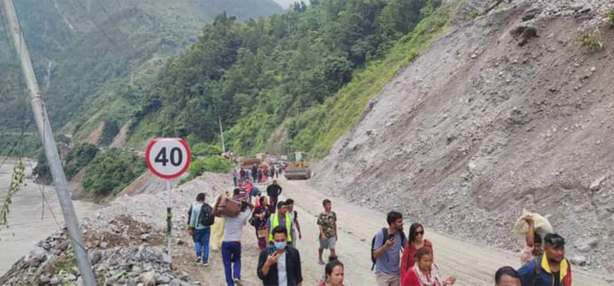 Two-way traffic resumes on Mugling-Narayanghat road section