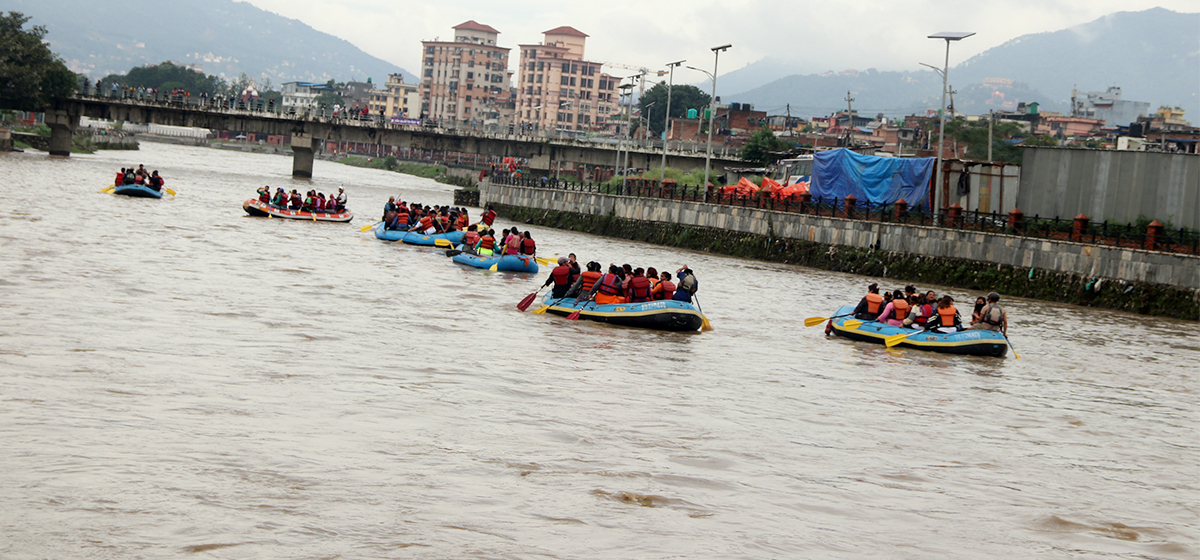 Rafting and river festival held in Bagmati River