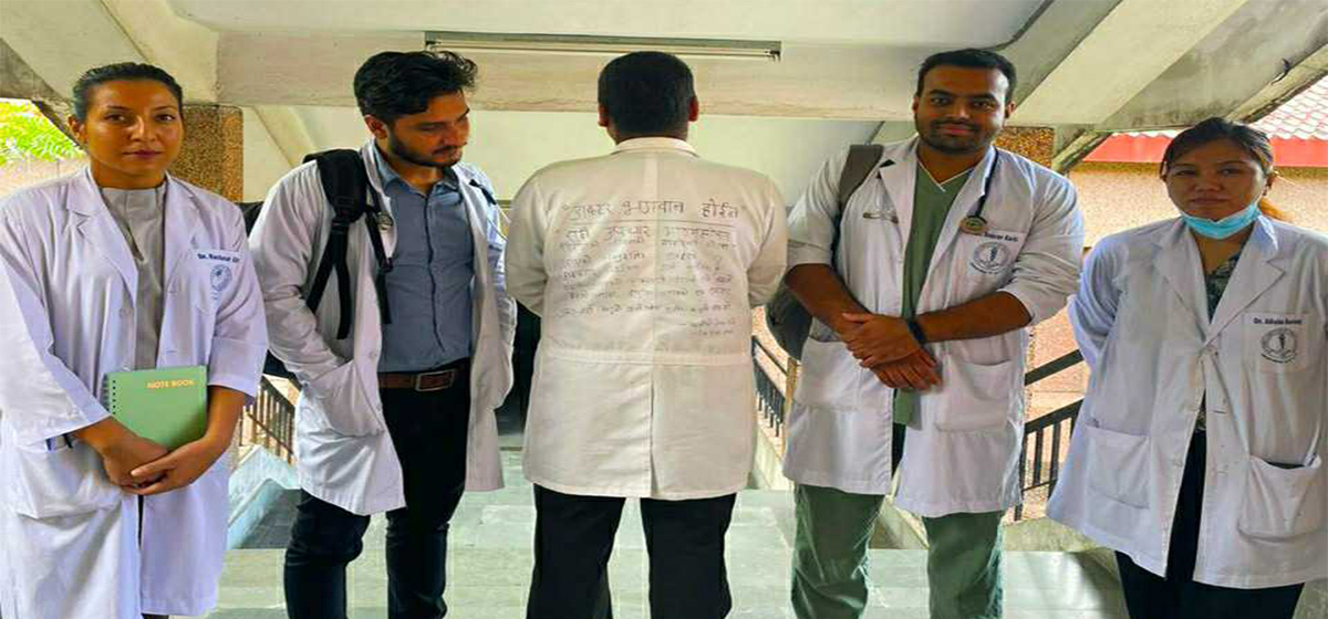 Doctors protest on social media after being assaulted