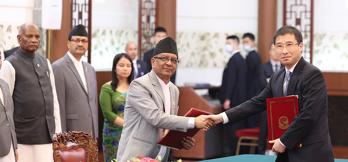 13-point MoU signed between Nepal and China in Beijing