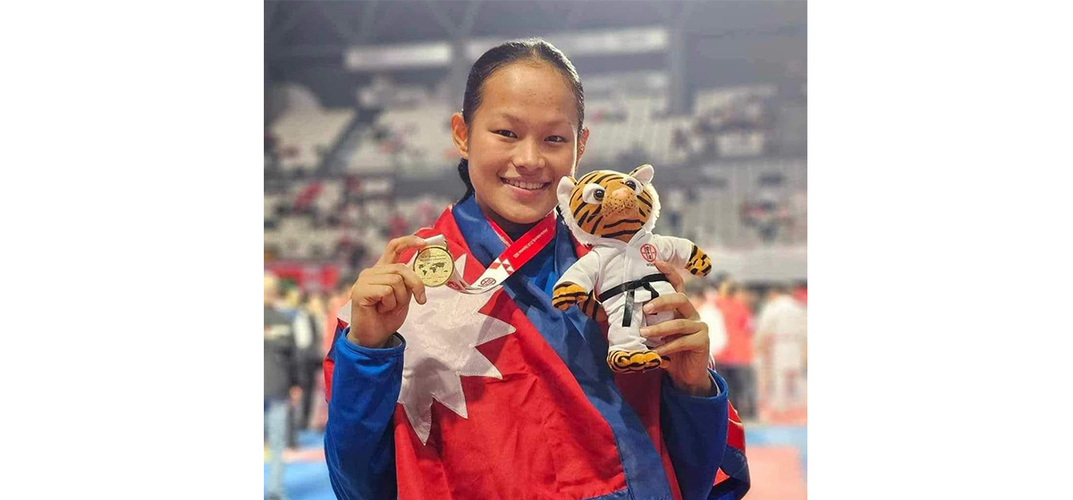 Nepal's Arika Gurung reaches Karate finals in the 19th Asian Games