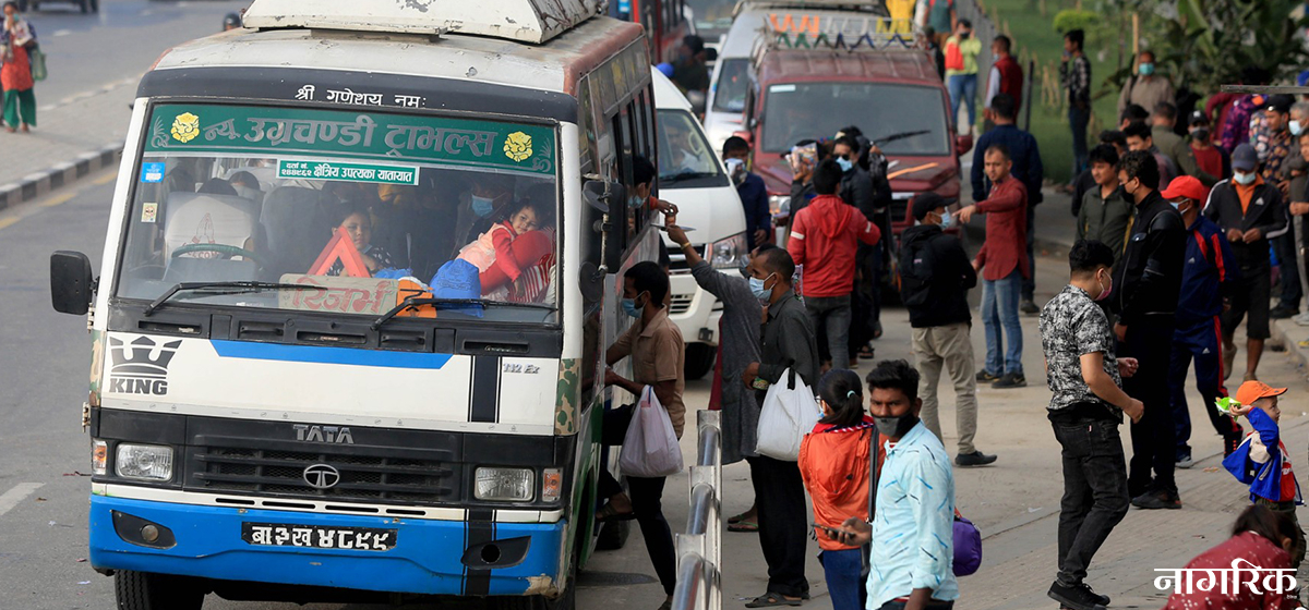 150,000 passengers leave Kathmandu Valley in three days for Dashain celebration