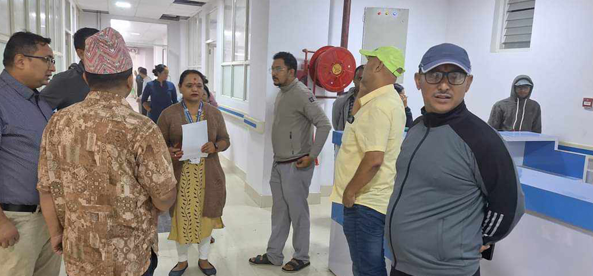 Preparations being made at Bheri Hospital to treat earthquake victims