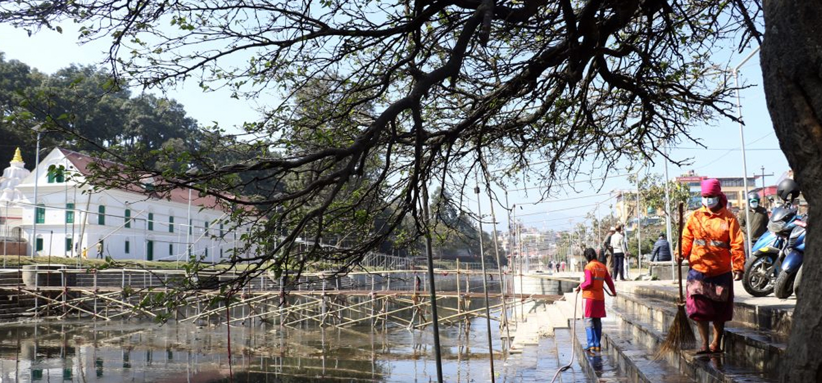 Chhath worship places being set up at 21 places in Kathmandu