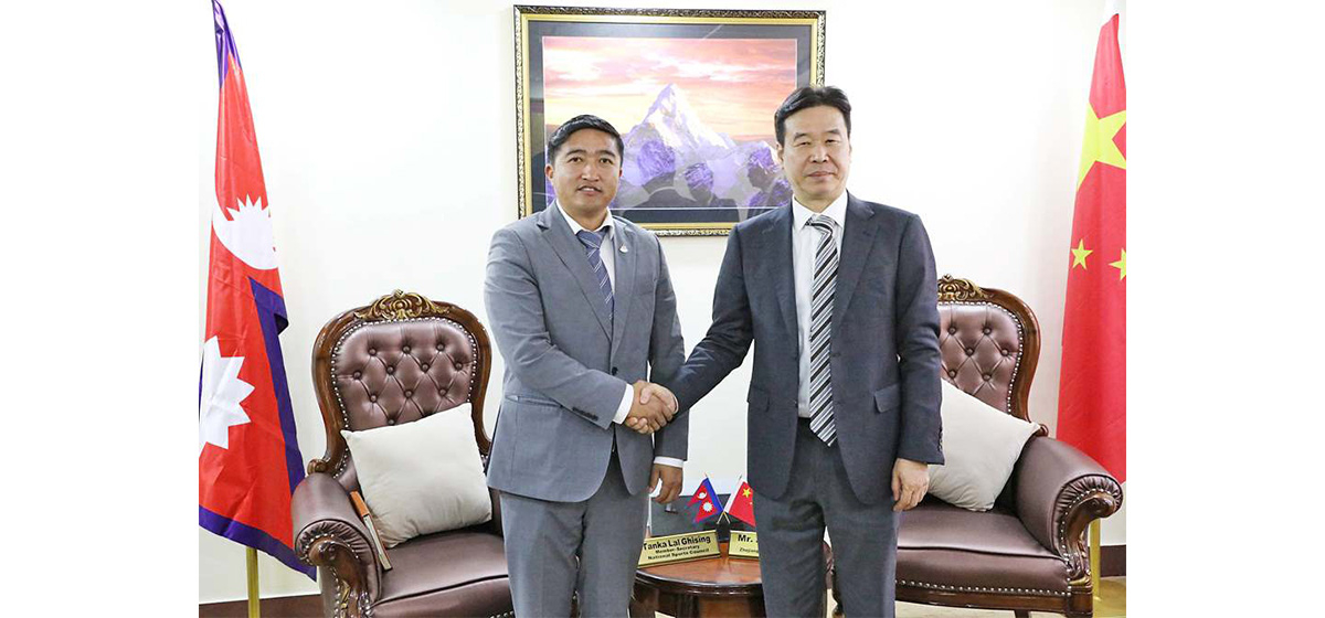 China's Zhejiang Province sports delegation meets Nepal Olympic Committee