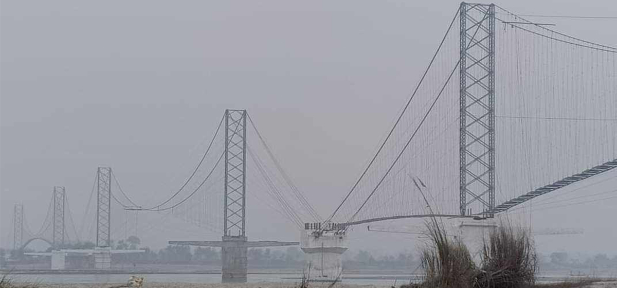 Nepal's second longest suspension bridge nears completion