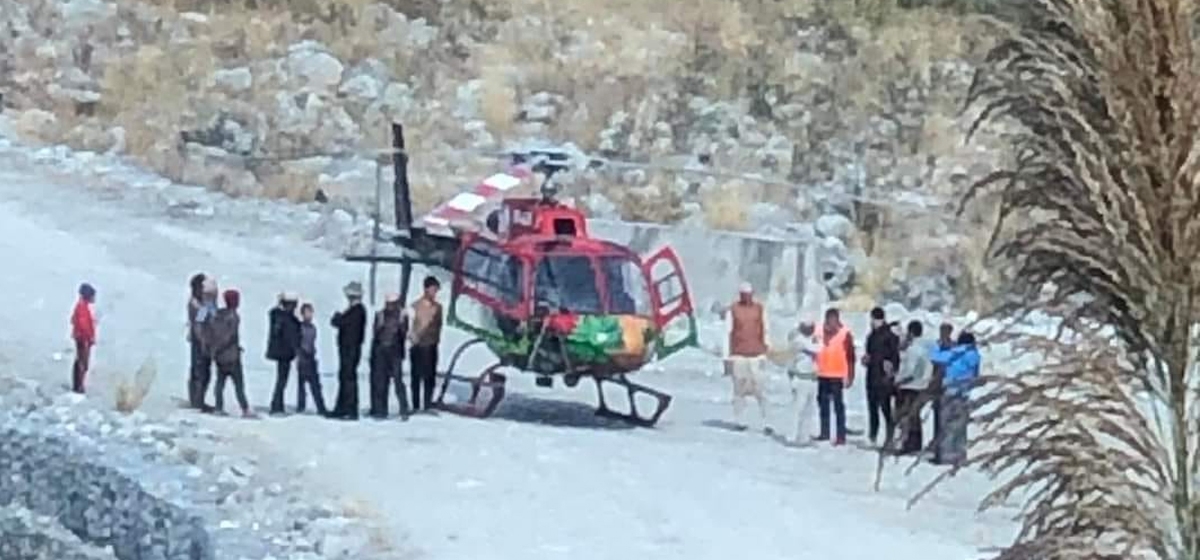 Jeep accident in Helambu: Two Bhutanese dead, injured airlifted to Kathmandu for treatment