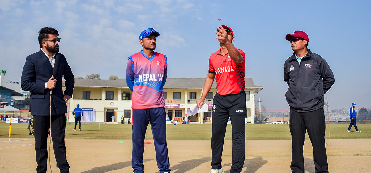 Nepal A batting against Canada-11