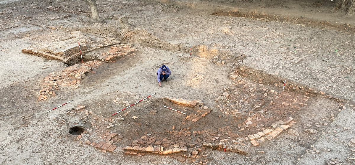 Historic Chorten structure found in Tilaurakot