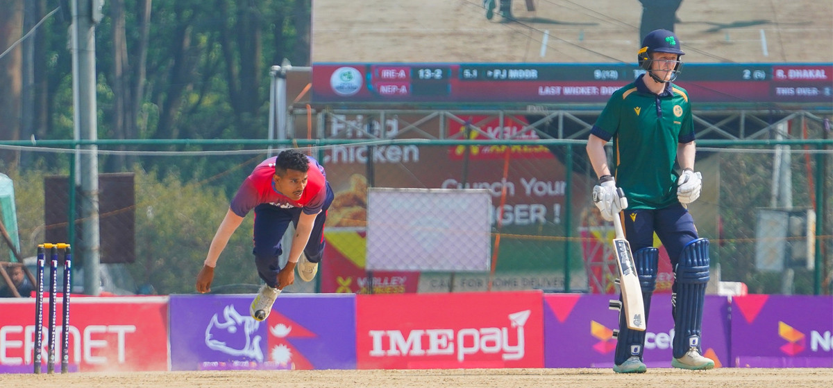 Nepal 'A' limits Ireland Wolves to 174 runs