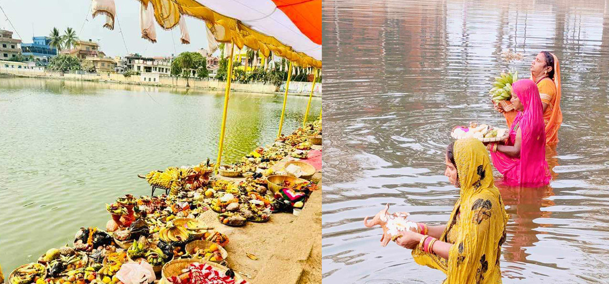 Chaiti Chhath festival concludes offering 'argha' to rising sun
