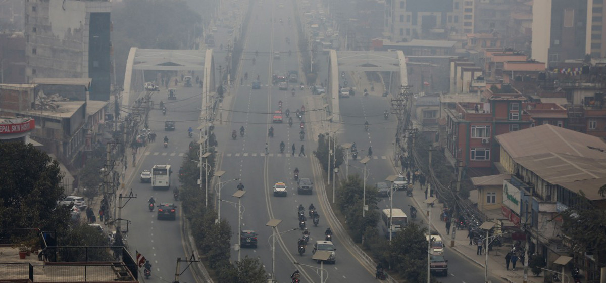 Kathmandu's air quality slightly improves but still unhealthy