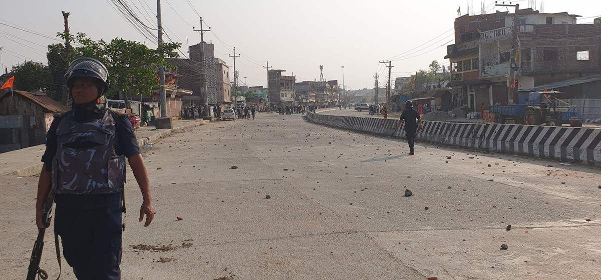 Tension mounts in Biratnagar following clash between two communities during Ram Nawami rally