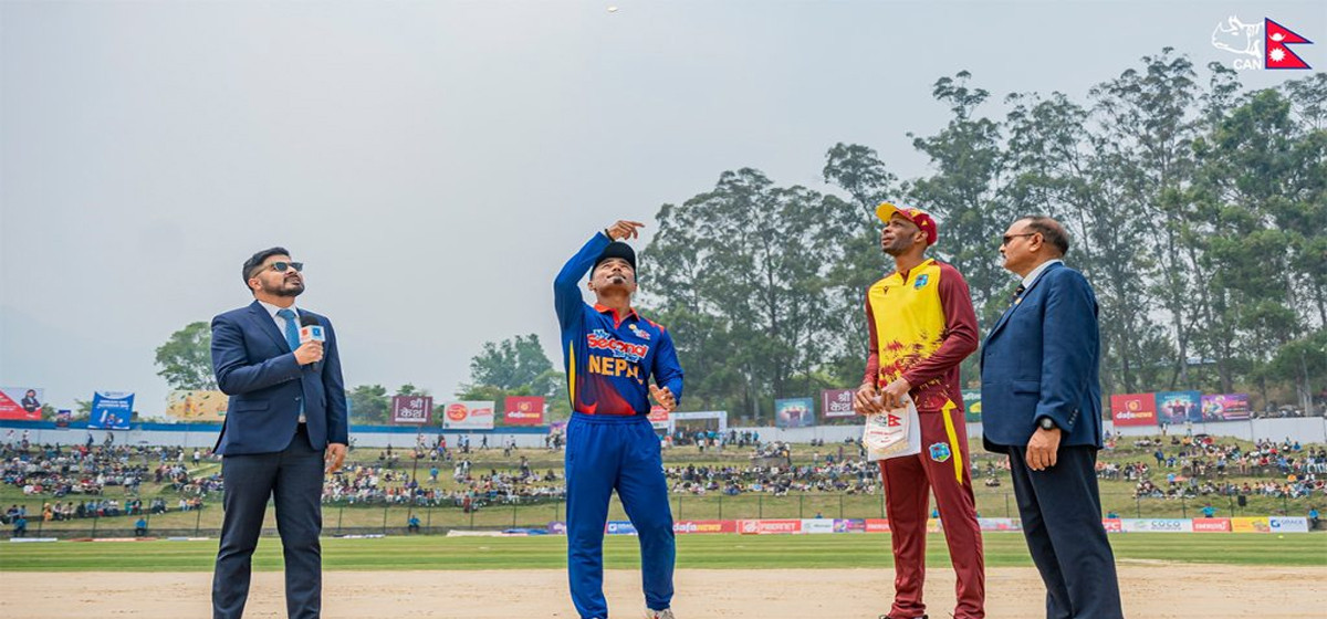 Second T-20 series: Nepal loses toss, set to go for fielding first