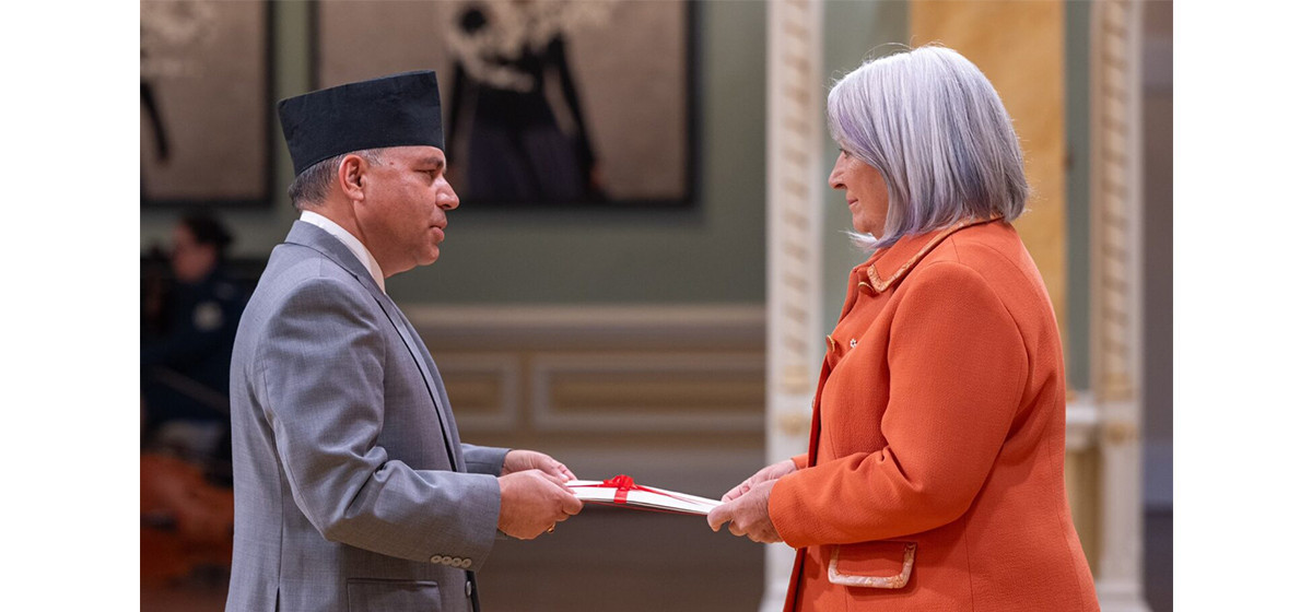 Nepal's new envoy presents credentials to Canadian Governor General
