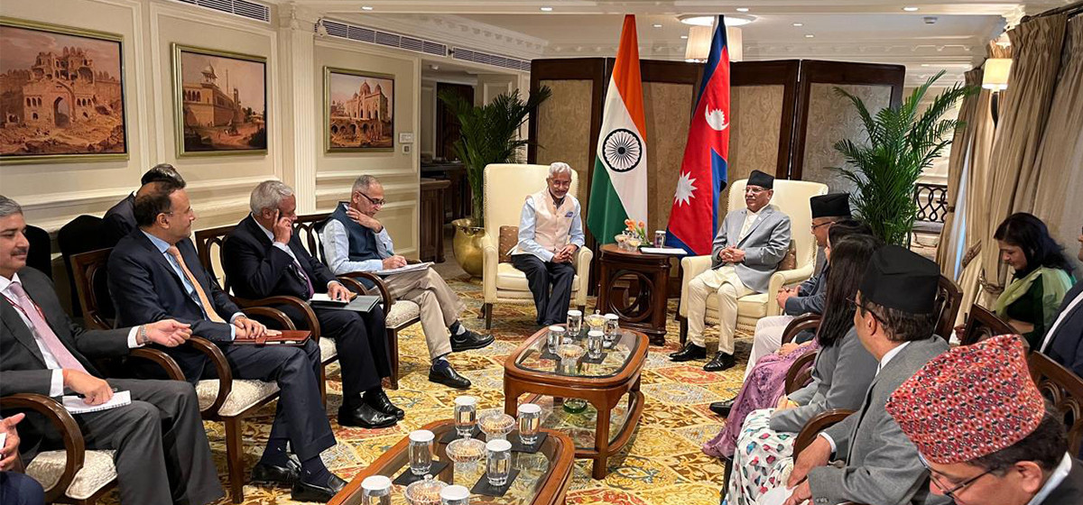 PM Dahal holds courtesy meeting with India's newly-appointed Union Minister Jaishankar