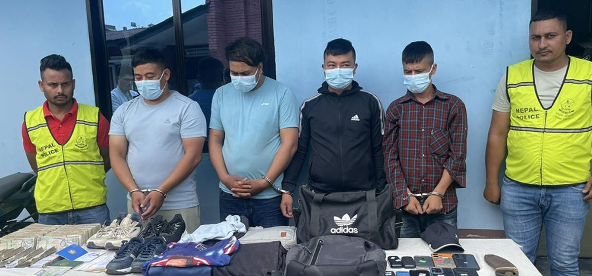 Four arrested, including police head constable, for alleged Rs 20 million theft in Bhaktapur